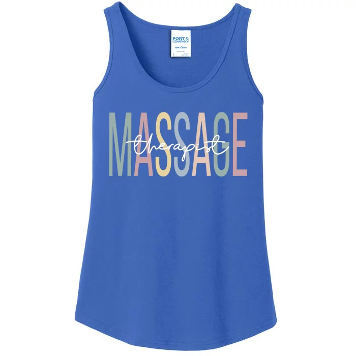 Massage Therapist Boho Massage Therapy Funny Gift Ladies Essential Tank