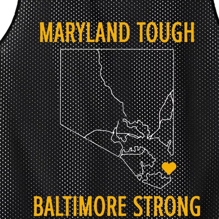 Maryland Tough Baltimore Strong Mesh Reversible Basketball Jersey Tank