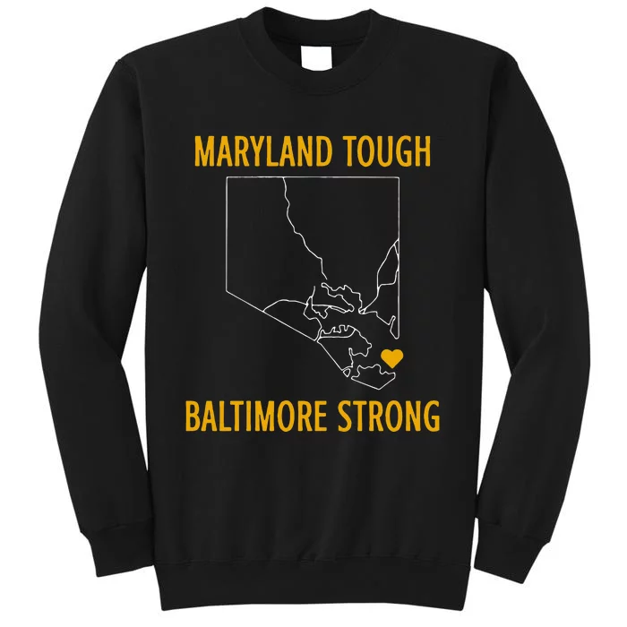 Maryland Tough Baltimore Strong Black Sweatshirt