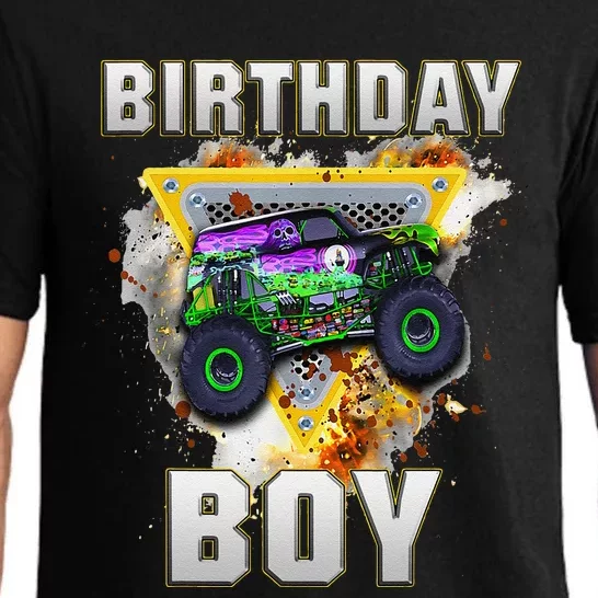 Monster Truck Birthday Boy Monster Truck Are My Jam Lovers Pajama Set