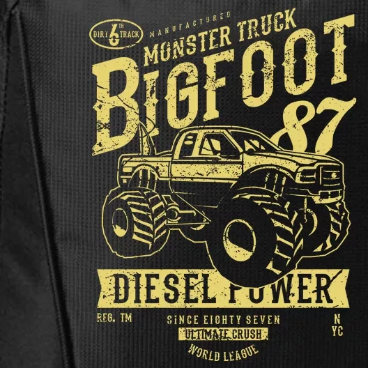 Monster Truck Big Foot City Backpack