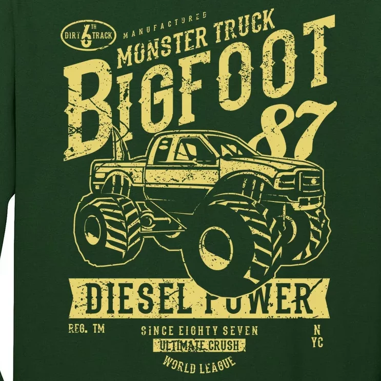 Monster Truck Big Foot Tall Long Sleeve T-Shirt