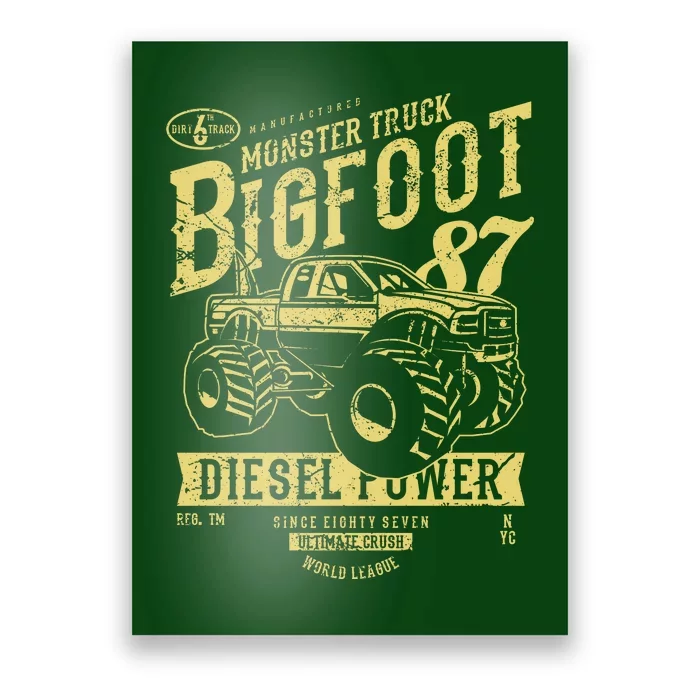 Monster Truck Big Foot Poster