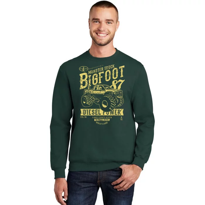 Monster Truck Big Foot Tall Sweatshirt