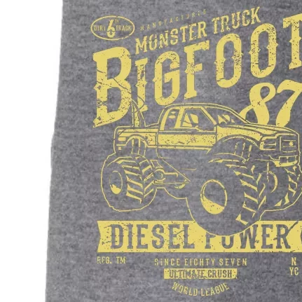 Monster Truck Big Foot Doggie 3-End Fleece Hoodie