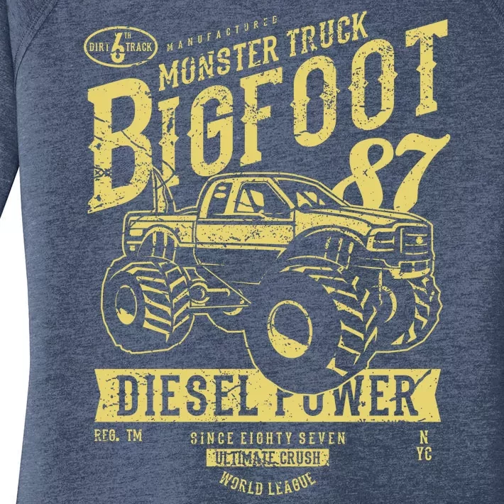 Monster Truck Big Foot Women's Perfect Tri Tunic Long Sleeve Shirt