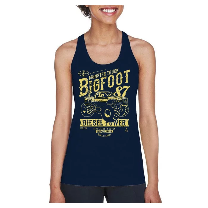 Monster Truck Big Foot Women's Racerback Tank