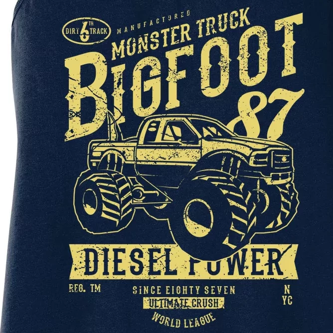 Monster Truck Big Foot Women's Racerback Tank