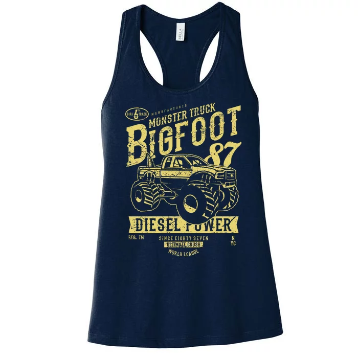 Monster Truck Big Foot Women's Racerback Tank