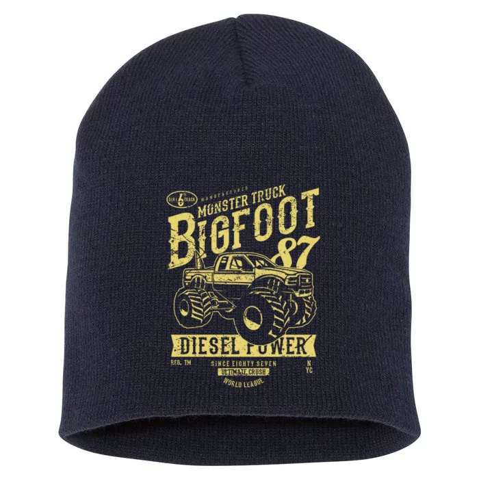 Monster Truck Big Foot Short Acrylic Beanie