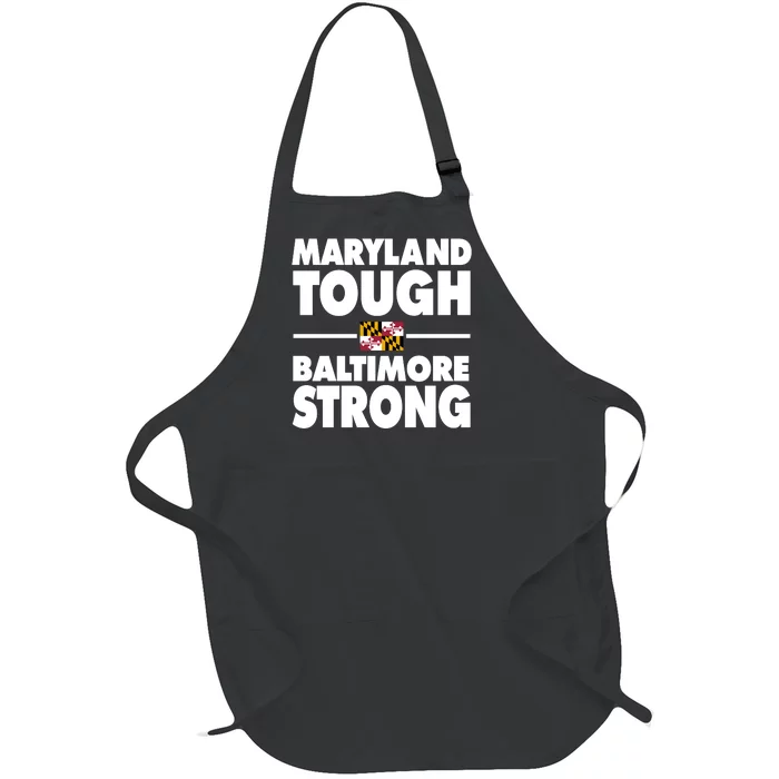 Maryland Tough Baltimore Strong Full-Length Apron With Pocket