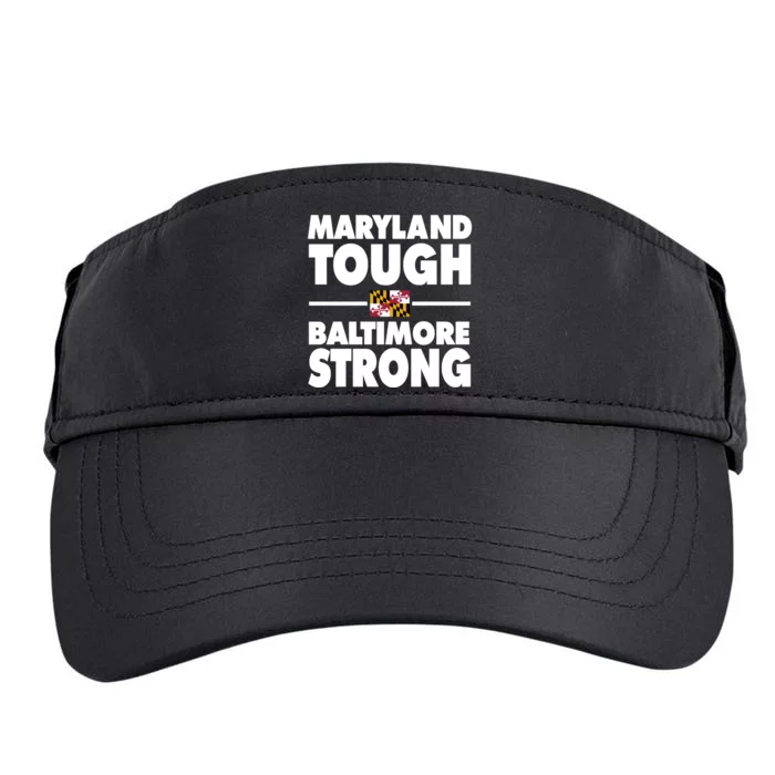 Maryland Tough Baltimore Strong Adult Drive Performance Visor