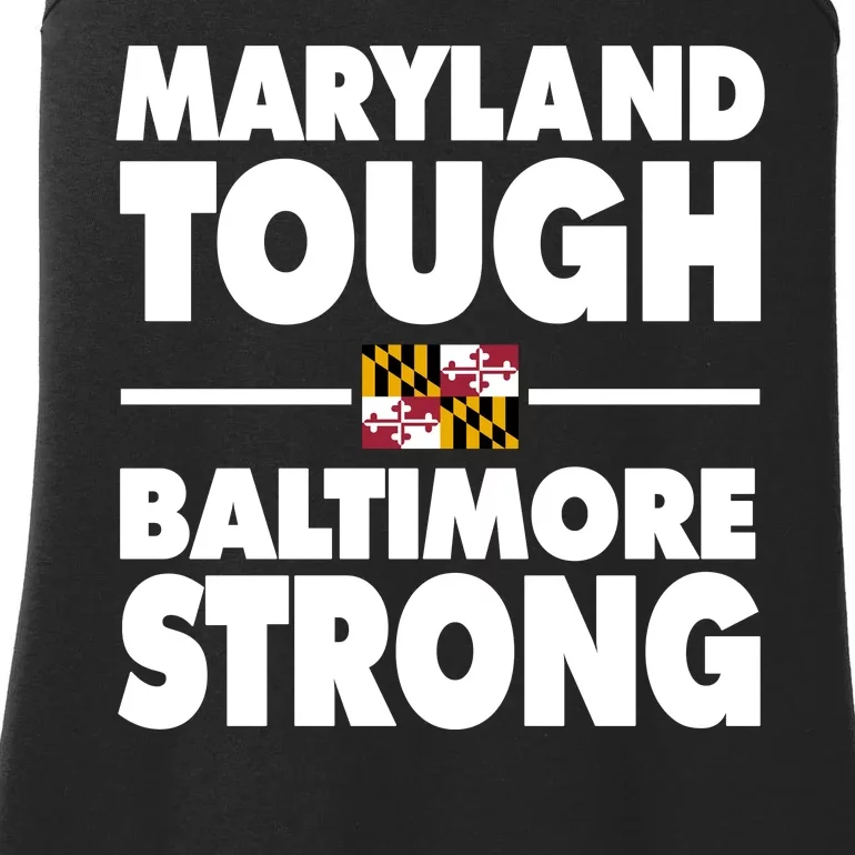 Maryland Tough Baltimore Strong Ladies Essential Tank