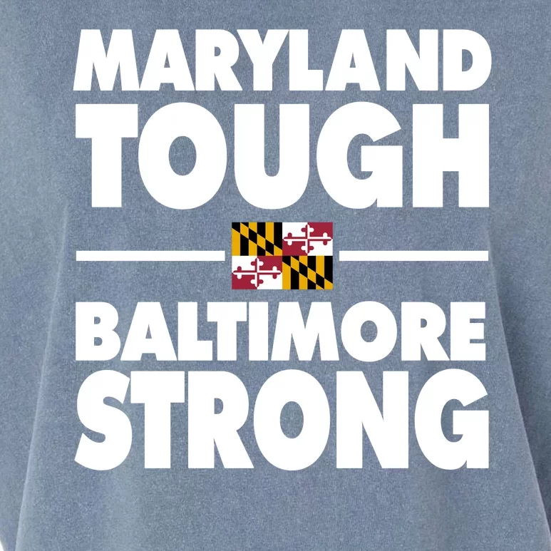 Maryland Tough Baltimore Strong Garment-Dyed Women's Muscle Tee