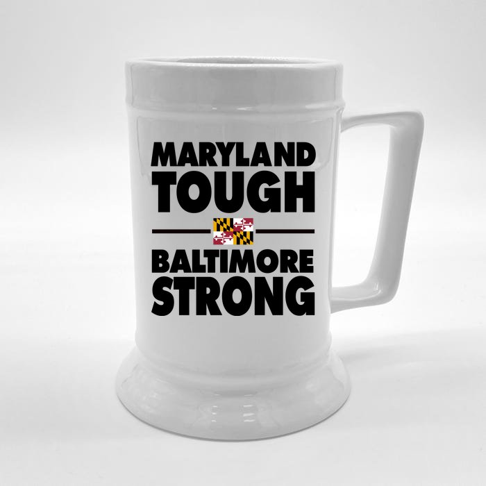 Maryland Tough Baltimore Strong Front & Back Beer Stein