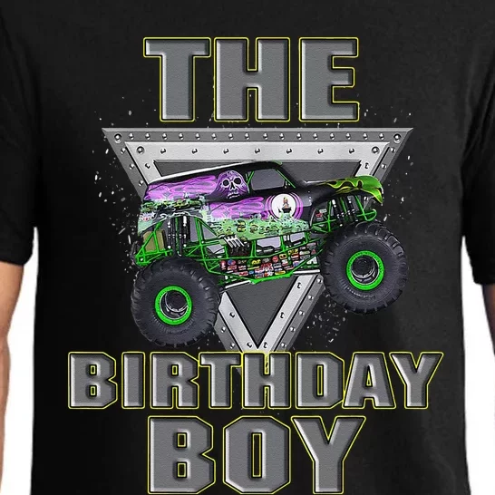 Monster Truck Birthday Boy Pajama Set