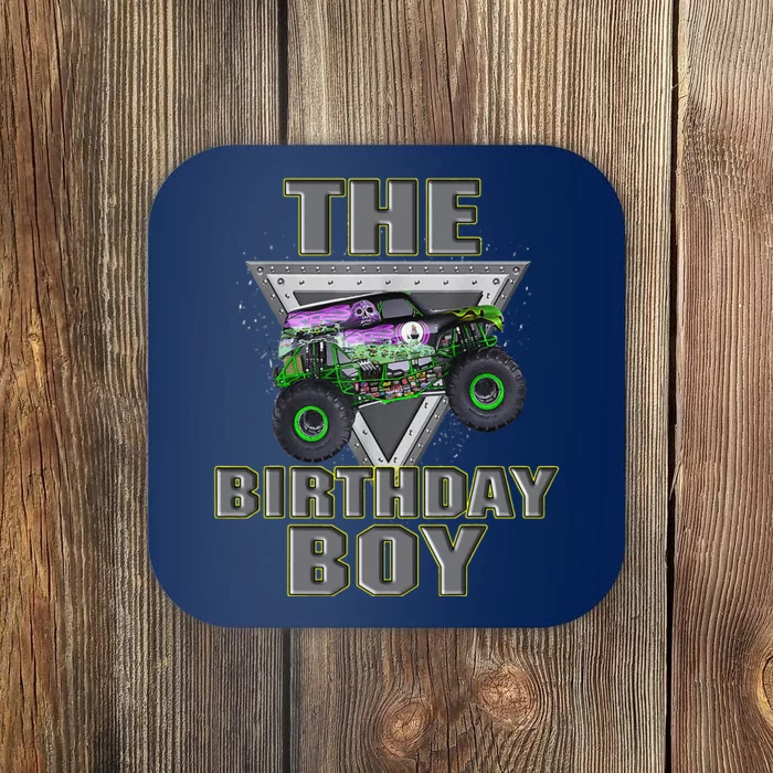 Monster Truck Birthday Boy Coaster