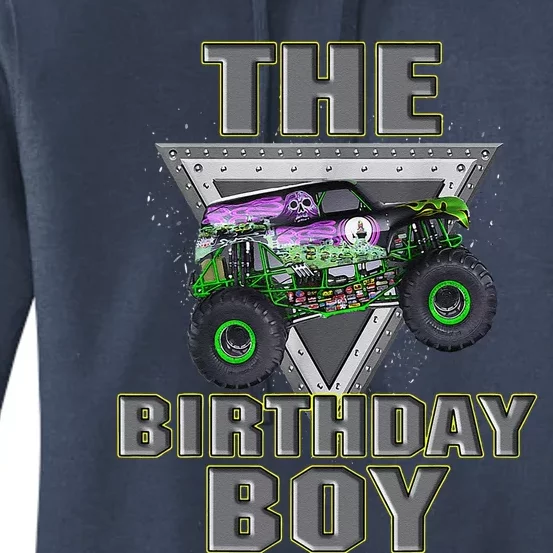 Monster Truck Birthday Boy Women's Pullover Hoodie