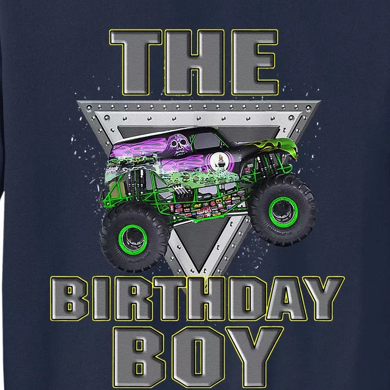 Monster Truck Birthday Boy Tall Sweatshirt