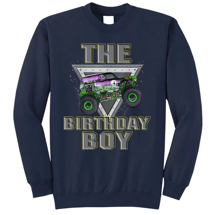 Monster Truck Birthday Boy Tall Sweatshirt