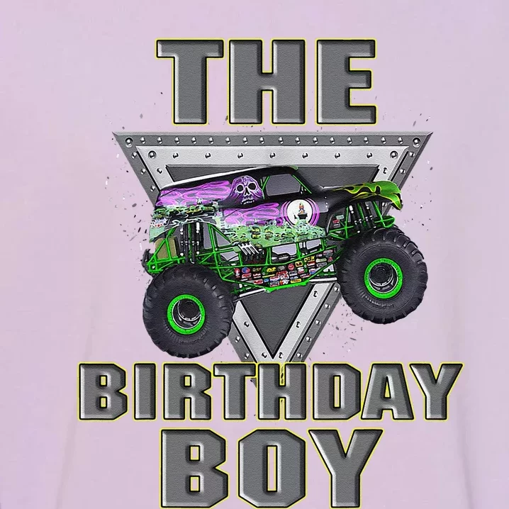 Monster Truck Birthday Boy Garment-Dyed Sweatshirt