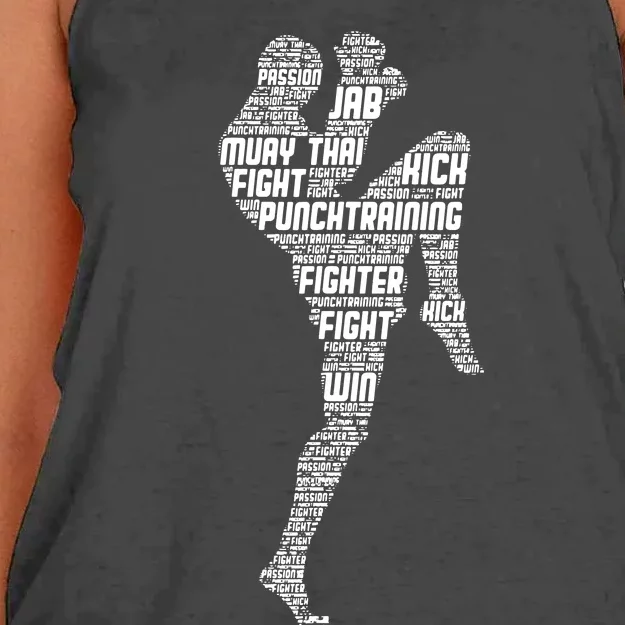 Muay Thai Boxing Women's Knotted Racerback Tank