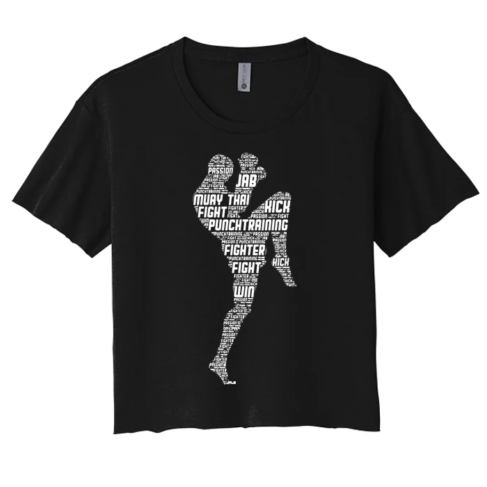 Muay Thai Boxing Women's Crop Top Tee