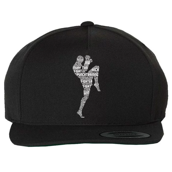 Muay Thai Boxing Wool Snapback Cap