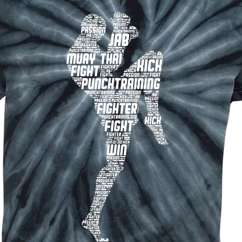 Muay Thai Boxing Kids Tie-Dye T-Shirt