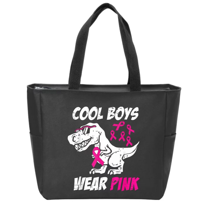 Monster Truck Breast Cancer Zip Tote Bag