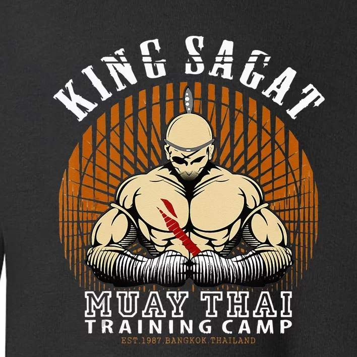 Muay Thai Boxing Training Gym Sagat Training Camp Toddler Sweatshirt