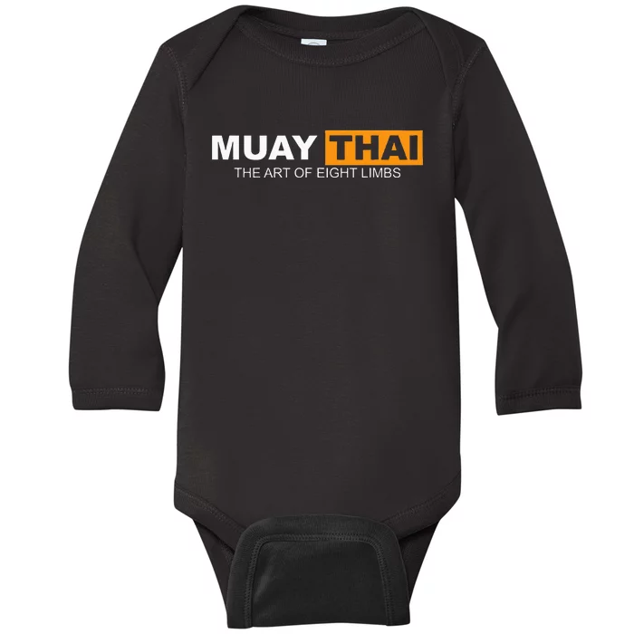 Muay Thai Boxing Kickboxing Mma Baby Long Sleeve Bodysuit