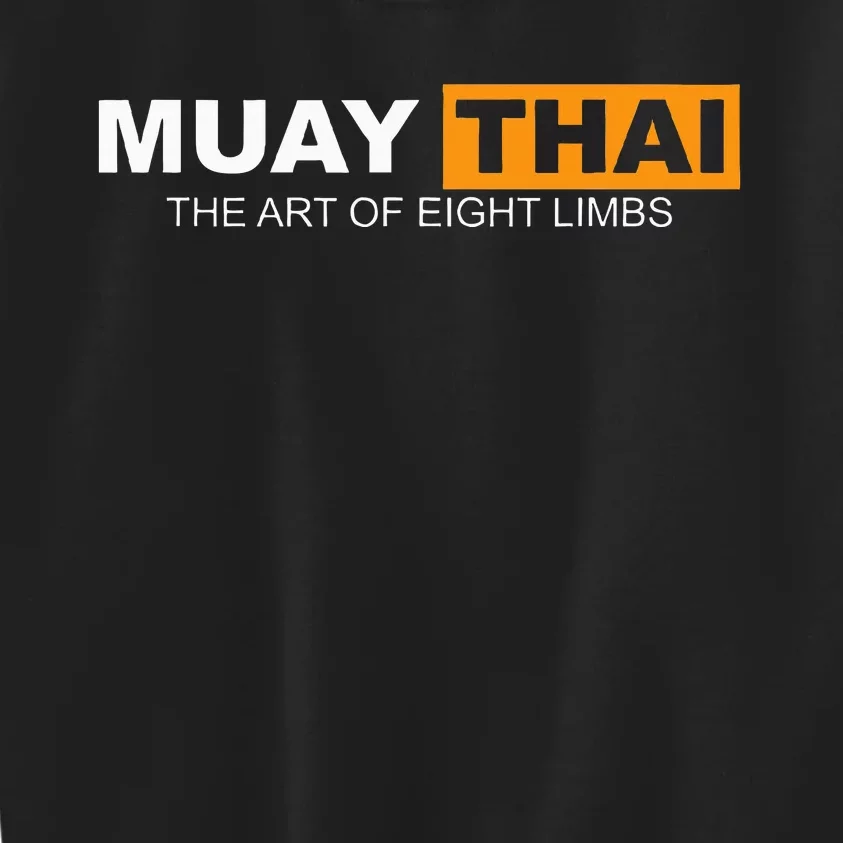 Muay Thai Boxing Kickboxing Mma Kids Sweatshirt