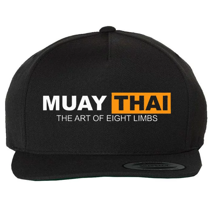 Muay Thai Boxing Kickboxing Mma Wool Snapback Cap