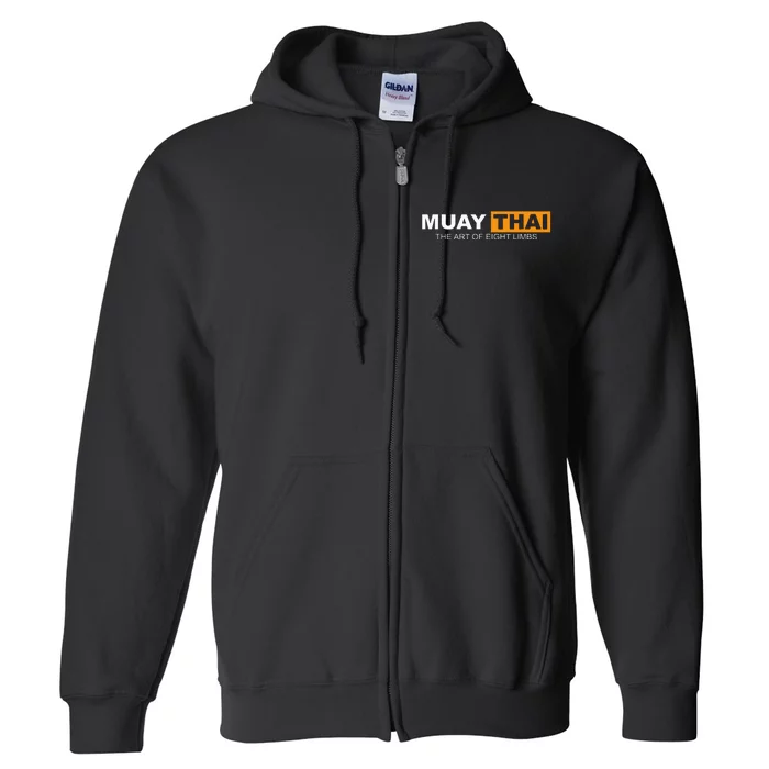 Muay Thai Boxing Kickboxing Mma Full Zip Hoodie