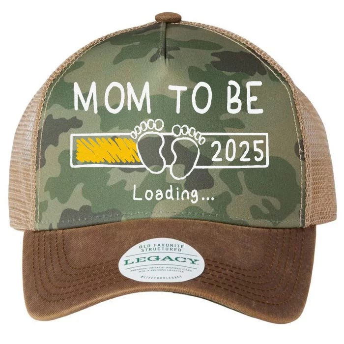 Mom To Be 2025 Loading Mom Est 2025 Promoted To Mommy Gift Legacy Tie Dye Trucker Hat