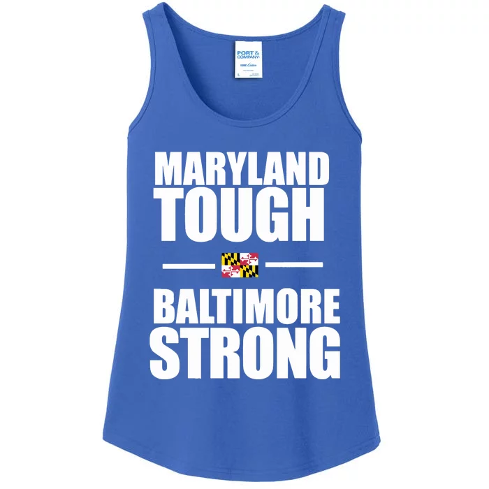 Maryland Tough Baltimore Strong Ladies Essential Tank