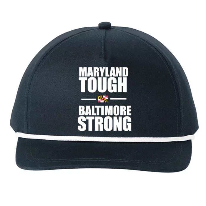 Maryland Tough Baltimore Strong Snapback Five-Panel Rope Hat