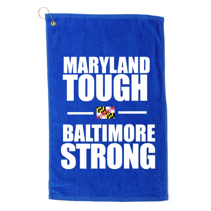 Maryland Tough Baltimore Strong Platinum Collection Golf Towel