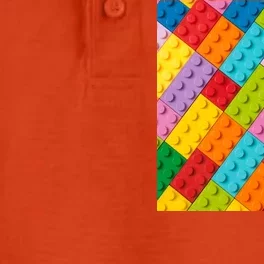 Many Toy Blocks Pattern Dry Zone Grid Performance Polo