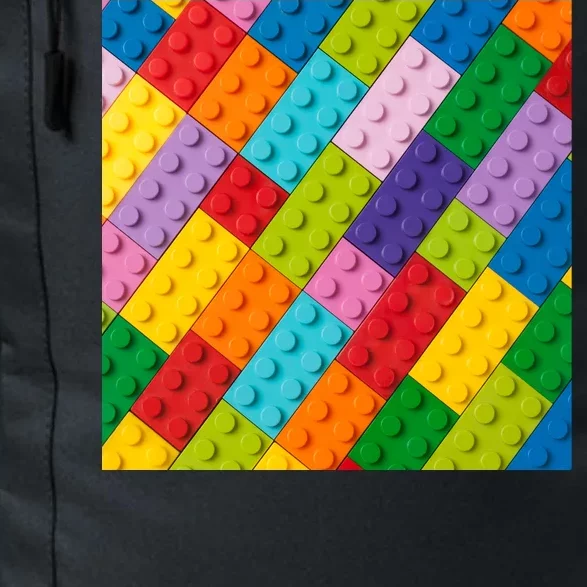 Many Toy Blocks Pattern Daily Commute Backpack