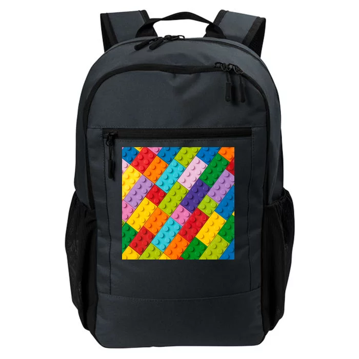 Many Toy Blocks Pattern Daily Commute Backpack