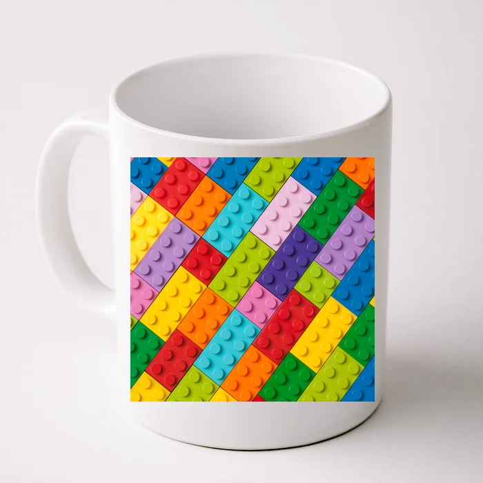 Many Toy Blocks Pattern Front & Back Coffee Mug