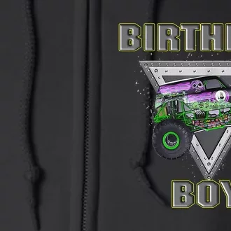 Monster Truck Birthday Monster Truck Are My Jam Lovers Full Zip Hoodie