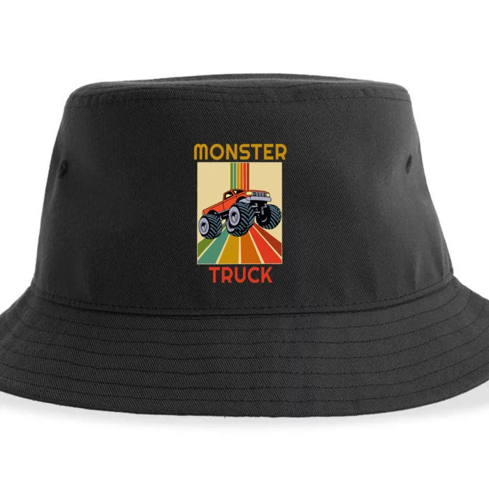 Monster Truck Big Style Truck Sustainable Bucket Hat