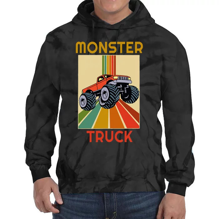 Monster Truck Big Style Truck Tie Dye Hoodie