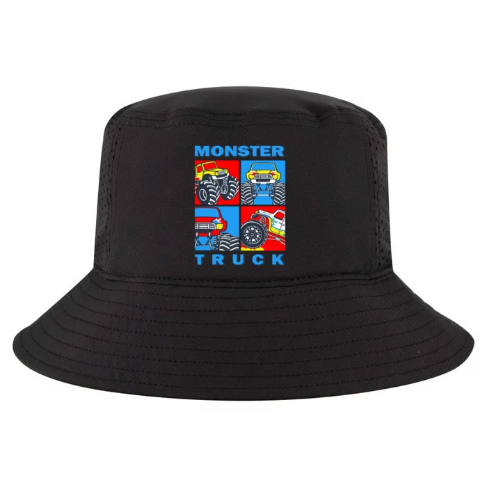 Monster Truck Block Cool Comfort Performance Bucket Hat