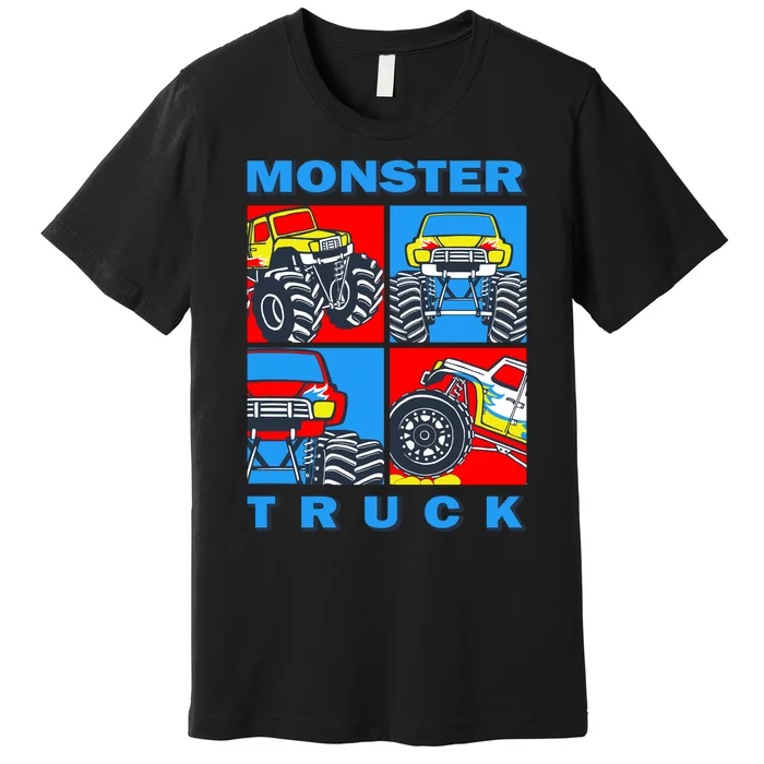 Monster Truck Block Premium T-Shirt