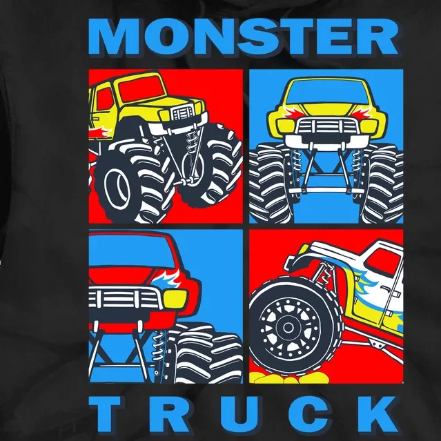 Monster Truck Block Tie Dye Hoodie