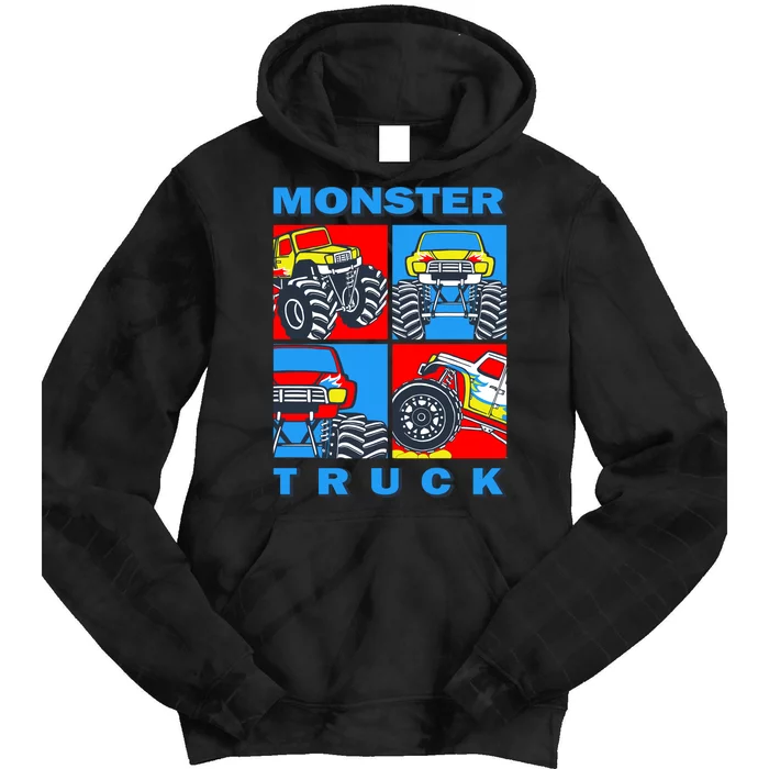 Monster Truck Block Tie Dye Hoodie